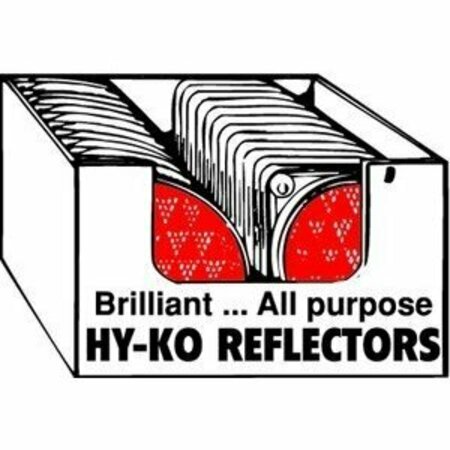 HY-KO Drf3r 3-1/4 in. Rnd Reflector Red, 24PK LANC-414751